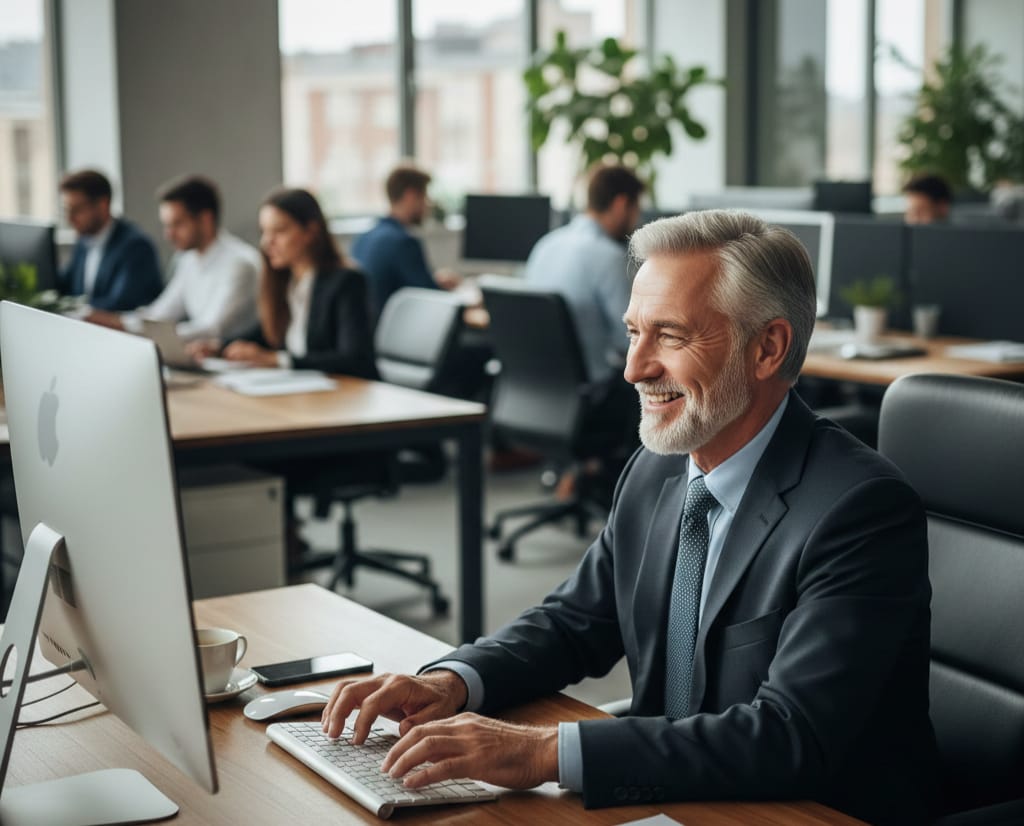 Daily Wellbeing Habits showing a balanced professional maintaining mental clarity and healthy routine