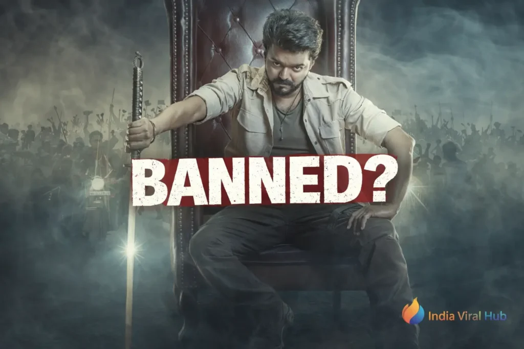 Jana Nayagan Postponed:Thalapathy Vijay Jana Nayagan movie official poster with Banned news update