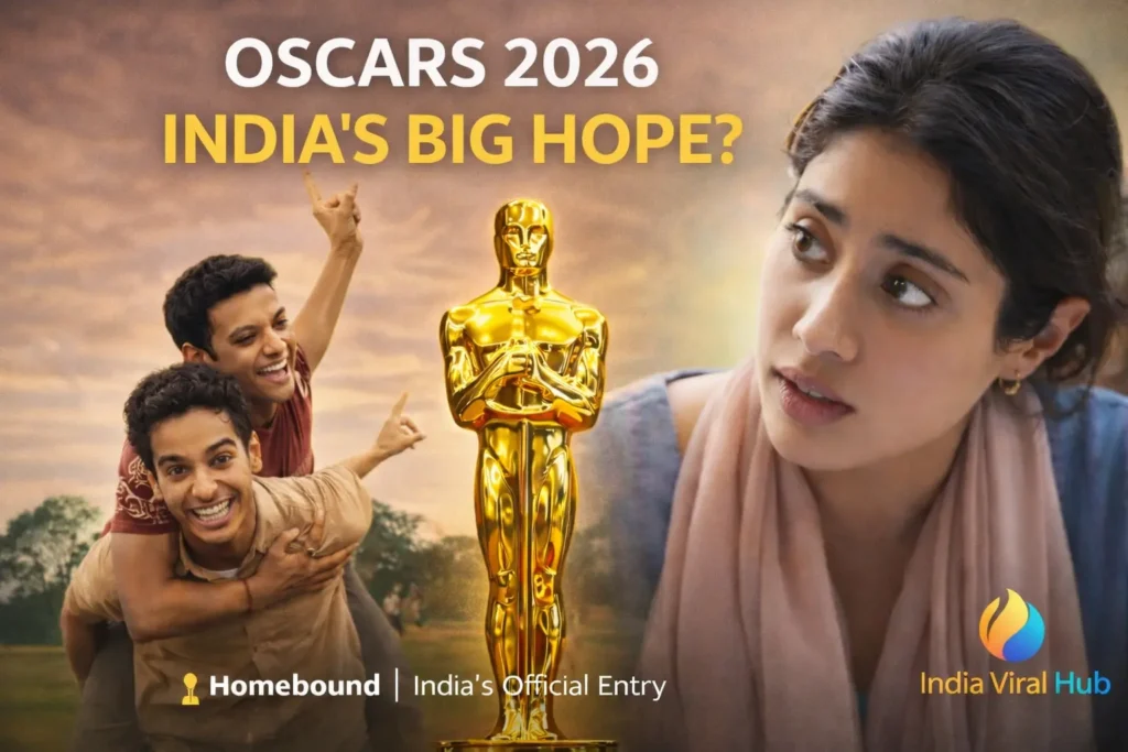 Oscars 2026 Homebound film starring Janhvi Kapoor and Ishaan Khatter as India’s official entry for Oscars 2026