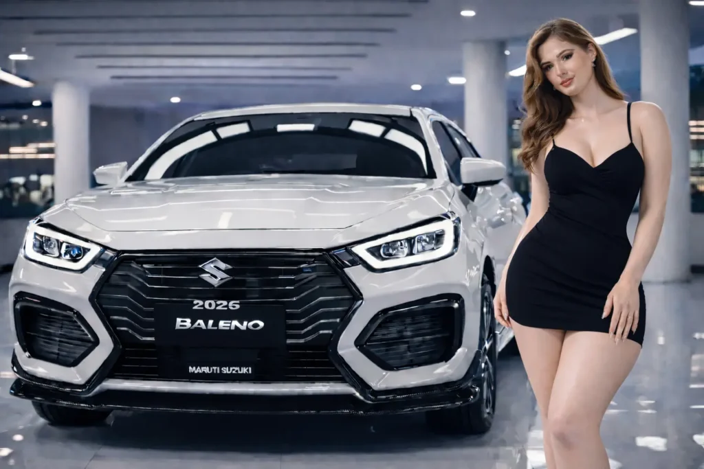Baleno Hybrid 2026 showroom crowd booking the new 45kmpl mileage car with ₹90,000 down-payment offer