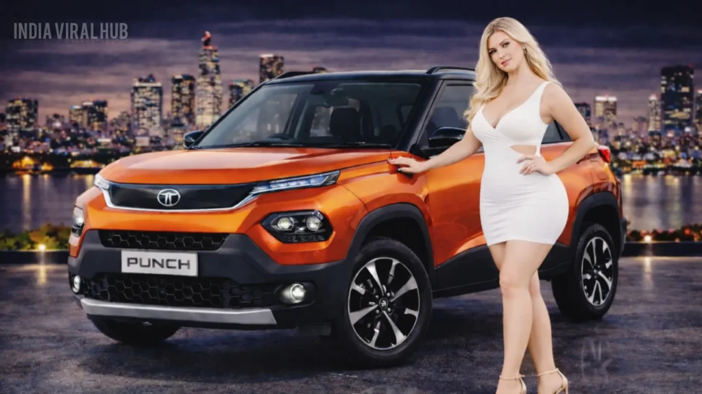 Tata Punch Facelift 2026 front view with new LED DRLs and grille.