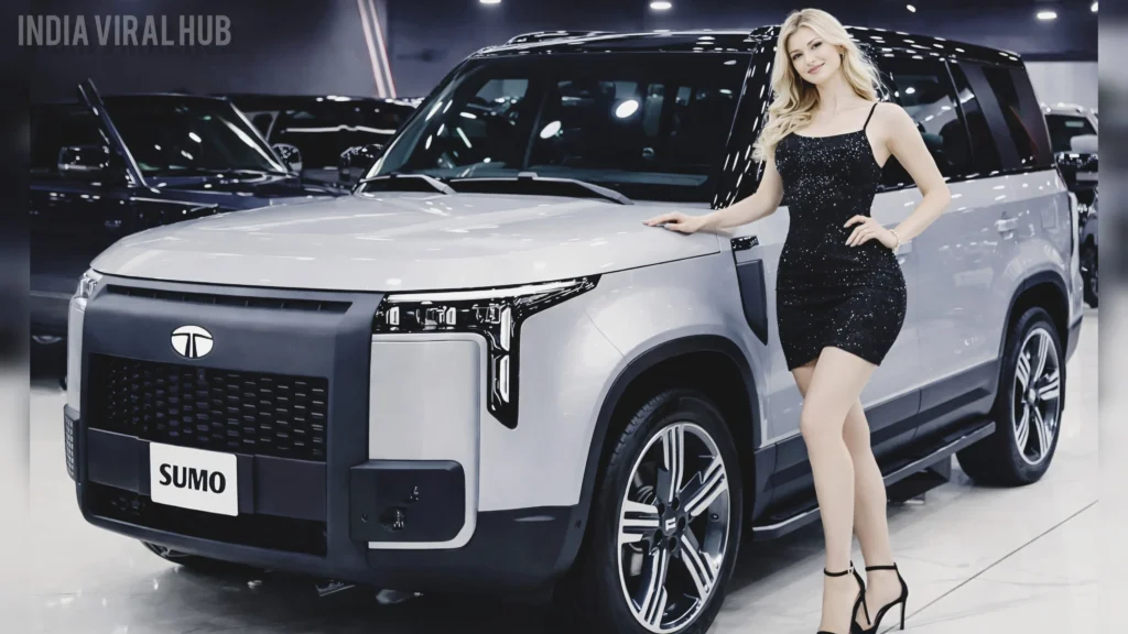 Tata Sumo 2026 interior showing spacious 10 seater layout.