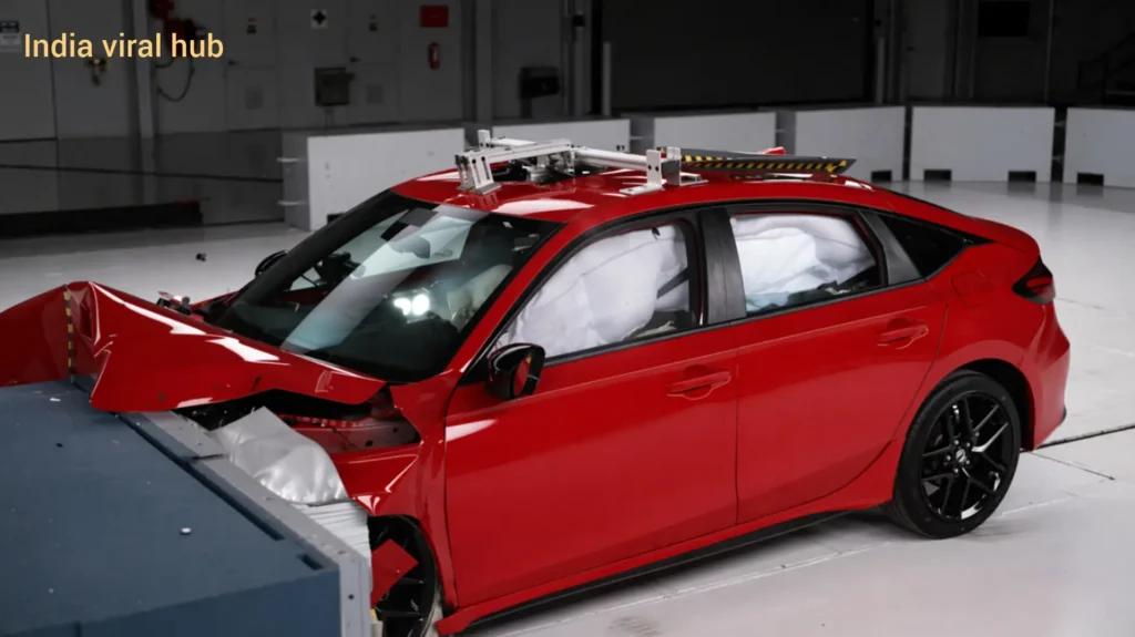 Honda Safety Ratings 2026 showing the Accord sedan safely passing the IIHS rear passenger crash test while the expensive CR-V SUV fails.